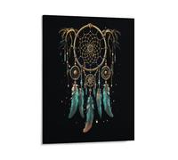 FekiLoot Dark Dream Catcher Canvas Wall Art Modern, Cute But Exquisite Wall Decor, Canvas Prints Ready to Hang for Living Room Bedroom Office Home Decorations11x14inch(28x36cm)