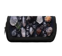 FekiLoot Dark Gray Style Pencil Case Office Pencil Box Large Capacity Pencil Box Pouch Holder Double Zipper Pencil Case Use to Organize Desktop And Plan Space Home Office