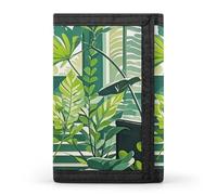 FekiLoot Dark Green And Green Style Wallet Slim Trifold Wallets with Multiple Card Slots Credit Card Holder Pocket Coin Purse