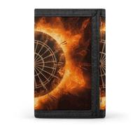 FekiLoot Dart Board Trifold Wallet Slim Minimalist Front Pocket Men's Passcase Wallet Credit Card Holder