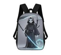 FekiLoot Death God Backpack Laptop Computer Bag Large Travel Backpack Custom Print Bookbag Work Casual Daypack