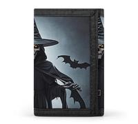FekiLoot Death Scythe Men's Wallet Extra Capacity Trifold Wallet Thin & Stylish Trifold Card Holder with ID Window