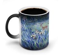FekiLoot Deer Among The Flowers 12 Oz Color Changing Ceramic Magic Mug