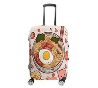 FekiLoot Delicious Sweet Ramen Travel Luggage Cover Stretchable Airplane Suitcase Protector Sleeve Universal Washable Fit for 19-32 Inch Checked Baggage,Water Resistant Durable Luggage Protector