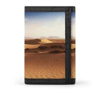 FekiLoot Desert Landscape Wallet for Men Slim Minimalist Trifold Wallet with ID Window And Credit Card Holder