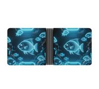 FekiLoot Digital Holographic Fish Wallet for Men Slim Wallets for Men Small Wallets Woman Leather Card Holder Wallet