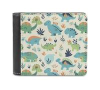 FekiLoot Dinosaur Pattern Wallet Fashionable Slim Leather Wallet with Multiple Card Slots And Hidden Compartments Wallets