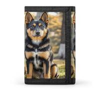 FekiLoot Dogs Sitting Together Wallet Slim Trifold Wallets with Multiple Card Slots Credit Card Holder Pocket Coin Purse