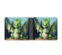 FekiLoot Dragon Cute Wallet Slim PU Bifold Design Wallet with Multiple Card Slots Wallets Extra Capacity Pocket Wallets