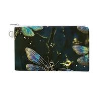 FekiLoot Dragonfly Coin Purse,Travel Portable Keychain Wallet Canvas Coin Wallets Mini Zipper Tool Bag Lightweight Change Purse