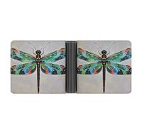 FekiLoot Dragonfly Wallet Slim PU Bifold Design Wallet with Multiple Card Slots Wallets Extra Capacity Pocket Wallets