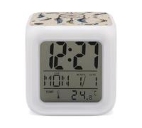 FekiLoot Dream Catcher and Moon Alarm Clock with 7 Color Changing Night Light,OK to Wake Clock Night Light,Sleep Training and Sound Machine for Room Decor