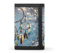 FekiLoot Dream Catcher Men's Wallet Extra Capacity Trifold Wallet Thin & Stylish Trifold Card Holder with ID Window