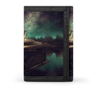 FekiLoot Dream Music Box Trifold Wallet Slim Minimalist Front Pocket Men's Passcase Wallet Credit Card Holder