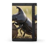 FekiLoot Dung Beetle Rolling Ball Slim Wallet Trifold Wallet Credit Card Holder Wallets Stylish Money Clip for Men Women