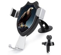 FekiLoot Eagle Under The Stars Car Phone Mount for Dashboard/Vent/Windshield Auto-Clamping Gravity Sensor Truck Stand Cradle 90° Rotation Phone Holder Fits 4-6" Phones