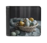 FekiLoot Easter Egg Basket Wallet Fashionable Slim Leather Wallet with Multiple Card Slots And Hidden Compartments Wallets