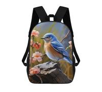 FekiLoot Eastern Bluebird Bookbags 17 Inch Aesthetic Laptop Bagpack Casual Travel Laptop Backpack Unisex Aesthetic Daypack for College Work Travel