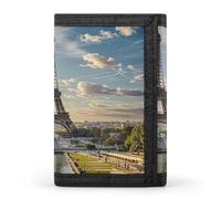 FekiLoot Eiffel Tower Paris Wallet Slim Trifold Wallets with Multiple Card Slots Credit Card Holder Pocket Coin Purse