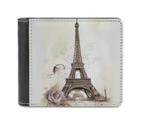 FekiLoot Eiffel Tower Wallet Fashionable Slim Leather Wallet with Multiple Card Slots And Hidden Compartments Wallets