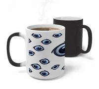 FekiLoot Evil Eyes Heat Color Changing Cup Coffee Mug