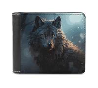 FekiLoot Fantasy Wolf Wallet Fashionable Slim Leather Wallet with Multiple Card Slots And Hidden Compartments Wallets