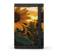FekiLoot Farm Sunflower Wallet for Women Men Trifold Wallet Large Front Pocket Wallets Travel Slim RFID Blocking Wallets Coin Purse Credit Card Holder