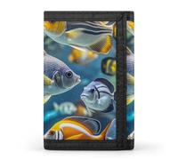 FekiLoot Fish Wallet Men's Trifold Wallet Extra Capacity Credit Card Holder Cards Purse Front Pocket