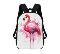 FekiLoot Flamingo Watercolor Backpack Laptop Computer Bag Large Travel Backpack Custom Print Bookbag Work Casual Daypack