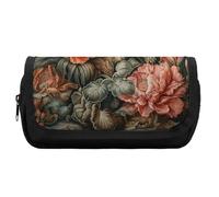 FekiLoot Flowering Plant Pencil Case Office Pencil Box Large Capacity Pencil Box Pouch Holder Double Zipper Pencil Case Use to Organize Desktop And Plan Space Home Office