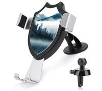FekiLoot Foggy Mountains Landscape Car Phone Mount for Dashboard/Vent/Windshield Auto-Clamping Gravity Sensor Truck Stand Cradle 90° Rotation Phone Holder Fits 4-6" Phones
