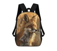 FekiLoot Fox in Field Backpack Laptop Computer Bag Large Travel Backpack Custom Print Bookbag Work Casual Daypack