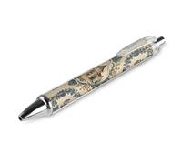 FekiLoot French Country Style Ballpoint Pens Retractable Ball Point Pens Smooth-Flowing Black Ink 0.5mm Writing Pen Black Ink Pen for Men Women 1 PCS