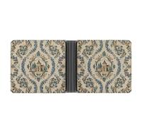 FekiLoot French Country Style Wallet for Men Slim Wallets for Men Small Wallets Woman Leather Card Holder Wallet