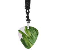 FekiLoot Fresh Banana Leaves Guitar Pick Necklace Pendant Necklace