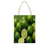 FekiLoot Fresh Green Lime Shopping Bag Canvas Tote Bag