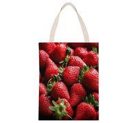 FekiLoot Fresh Strawberries Shopping Bag Canvas Tote Bag