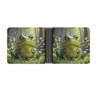 FekiLoot Frog Wallet Slim Leather Bifold Wallet Extra Capacity Wallets with Multiple Card Slots Men Billfold