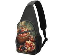FekiLoot Fruit Harvest Chest Pack for Men & Women,Chest Bag with Zipper Pockets,Adjustable Strap,Crossbody Bags for Travel,Daily