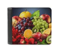 FekiLoot Fruits Wallet Fashionable Slim Leather Wallet with Multiple Card Slots And Hidden Compartments Wallets