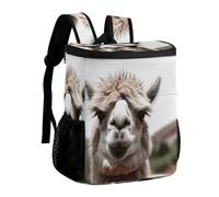 FekiLoot Funny Alpaca Llama Durable Cooler Backpack, Cooler Bag Large & Leakproof,Collapsible Cooler for Hot And Cold,Camping