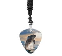 FekiLoot Funny Animal Dolphin Guitar Pick Necklace Pendant Necklace