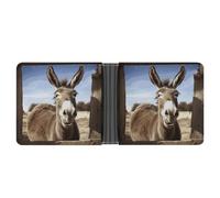 FekiLoot Funny Donkey Slim Wallet-Thin & Stylish,Leather Wallet for Men And Women,Bifold Wallet Gifts for Husband Father