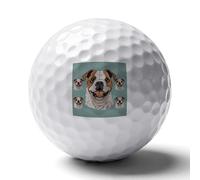 FekiLoot Funny English Bulldog Practice Golf Ball for Putting Practice and Training,Golf Ball with Easy Control Soft Feel