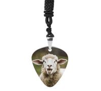 FekiLoot Funny Naughty Sheep Guitar Pick Necklace Pendant Necklace