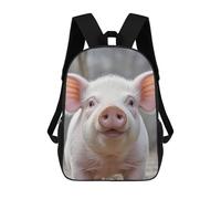 FekiLoot Funny Pig Backpack Laptop Computer Bag Large Travel Backpack Custom Print Bookbag Work Casual Daypack