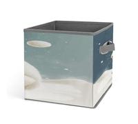 FekiLoot Funny Polar Bear Playing Snowball Storage Bins Storage Baskets