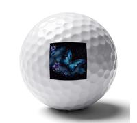 FekiLoot Galaxy Blue Butterfly Practice Golf Ball for Putting Practice and Training,Golf Ball with Easy Control Soft Feel