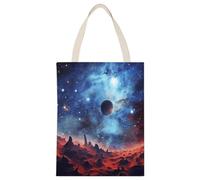 FekiLoot Galaxy Space Shopping Bag Canvas Tote Bag
