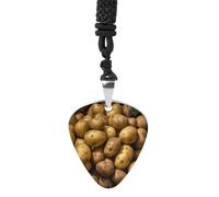 FekiLoot Garden Potatoes Guitar Pick Necklace Pendant Necklace